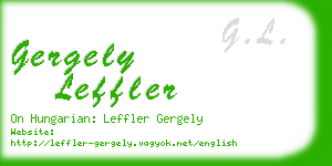 gergely leffler business card